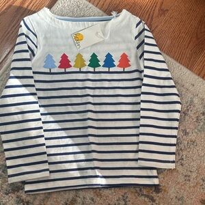 Christmas tree Striped Kids Shirt with Colorful Design